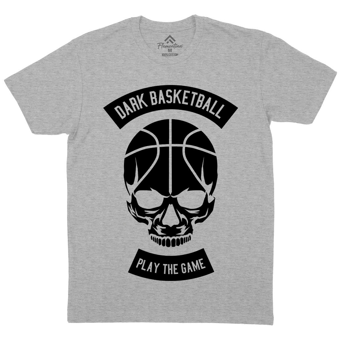 Dark Basketball Mens Crew Neck T-Shirt Sport B525