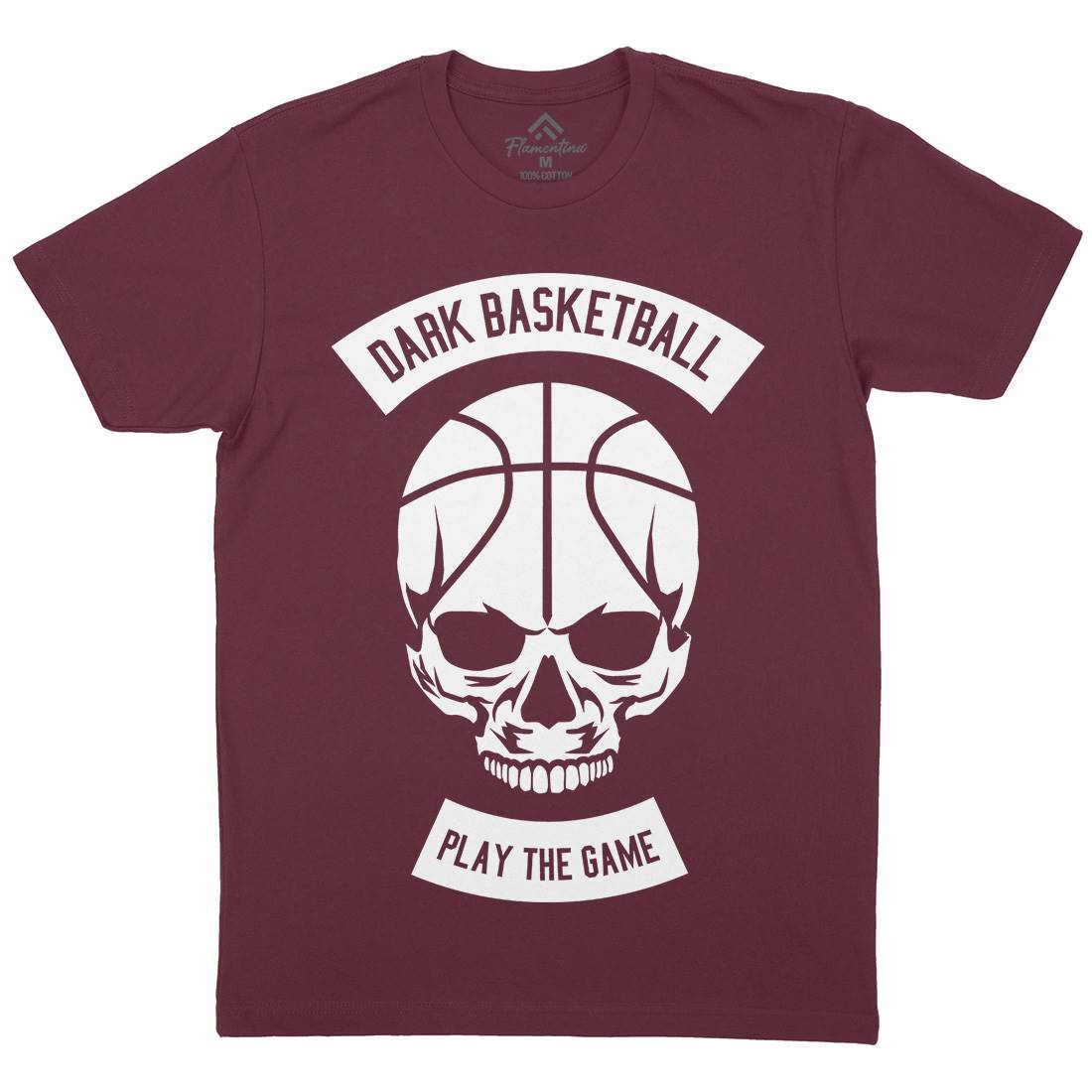 Dark Basketball Mens Crew Neck T-Shirt Sport B525