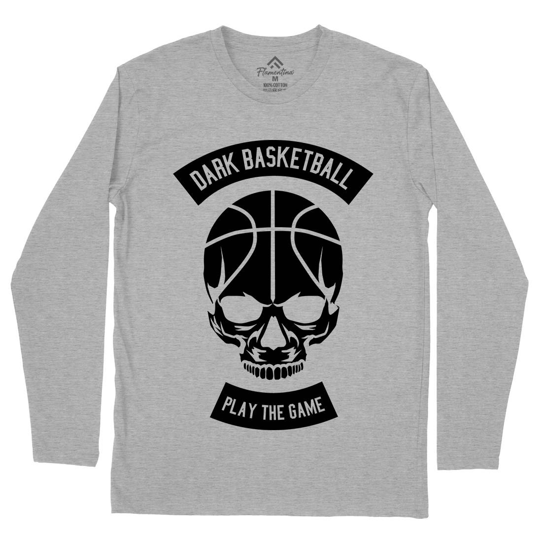 Dark Basketball Mens Long Sleeve T-Shirt Sport B525