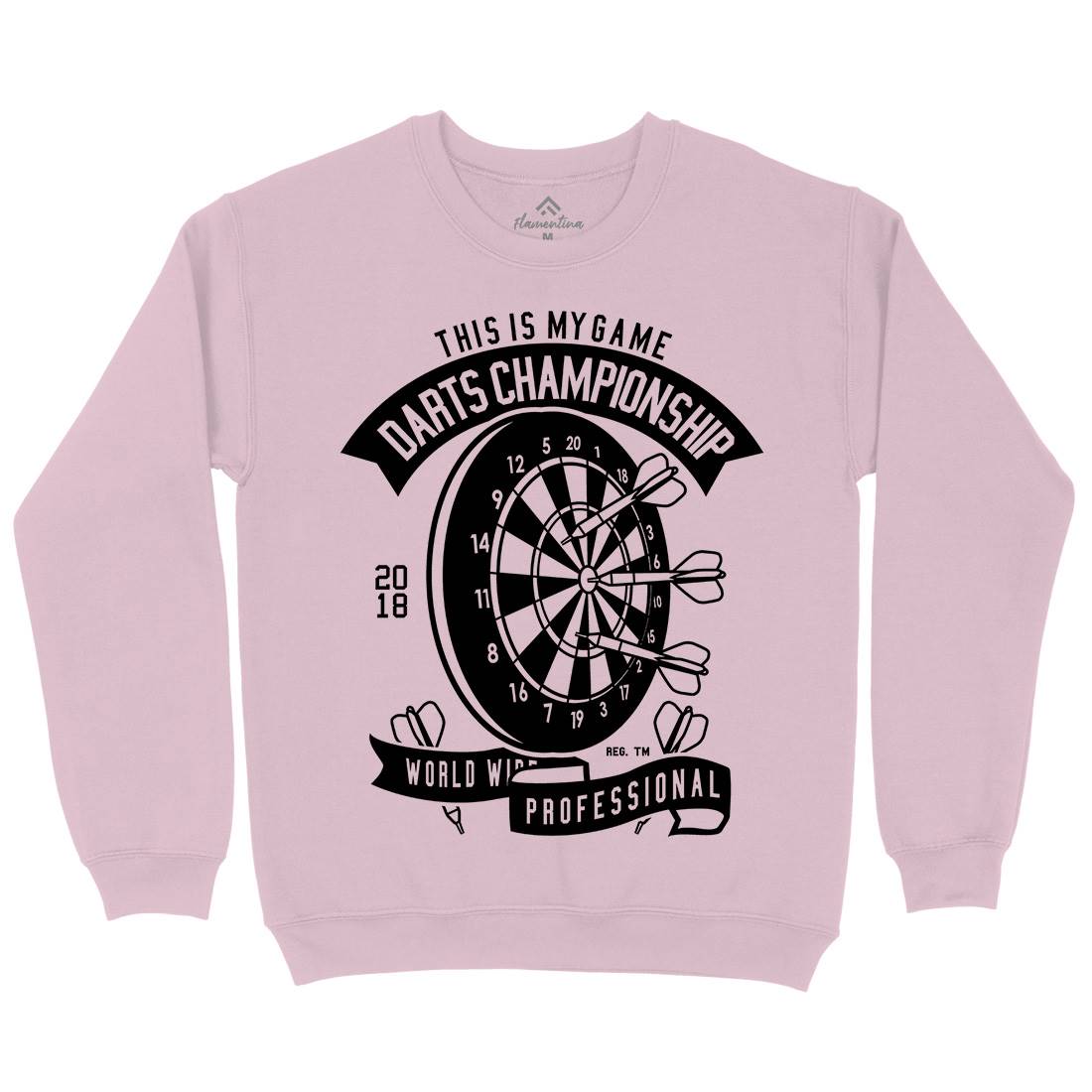 Darts Championship Kids Crew Neck Sweatshirt Sport B526