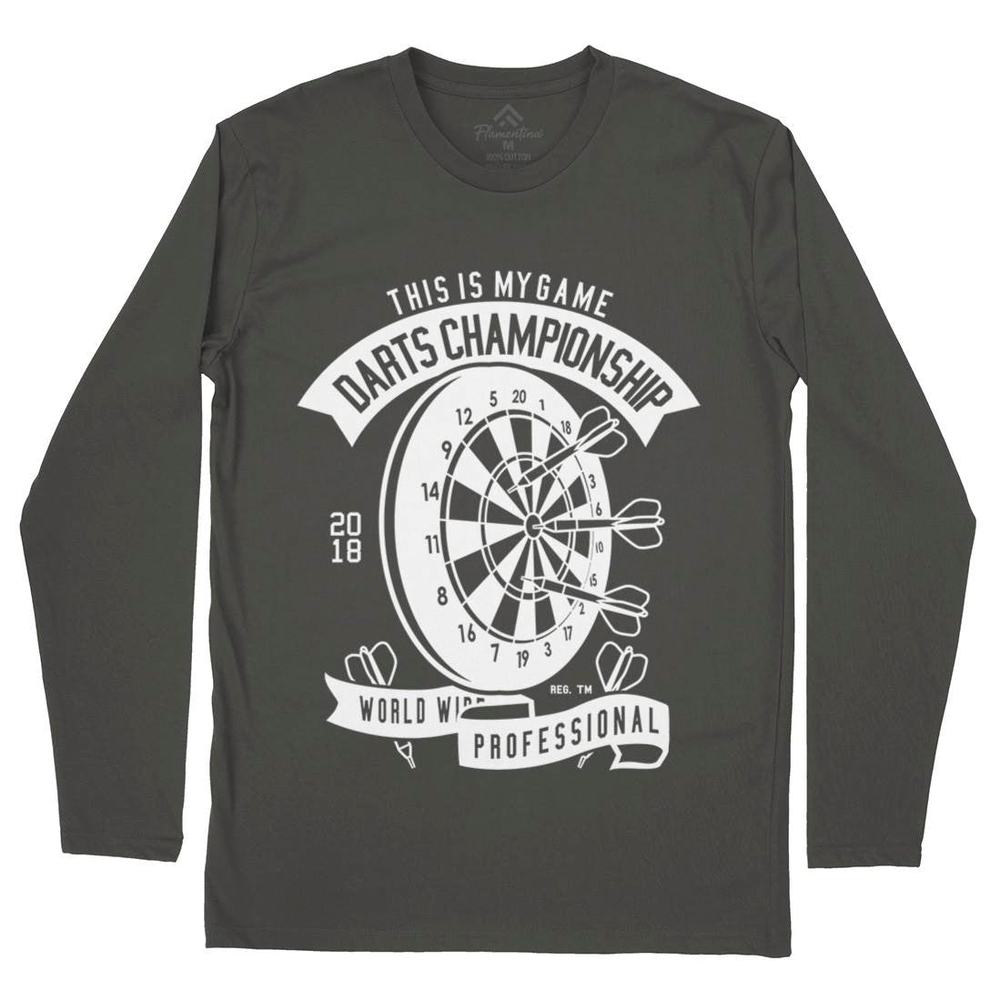 Darts Championship Mens Long Sleeve T-Shirt Sport B526