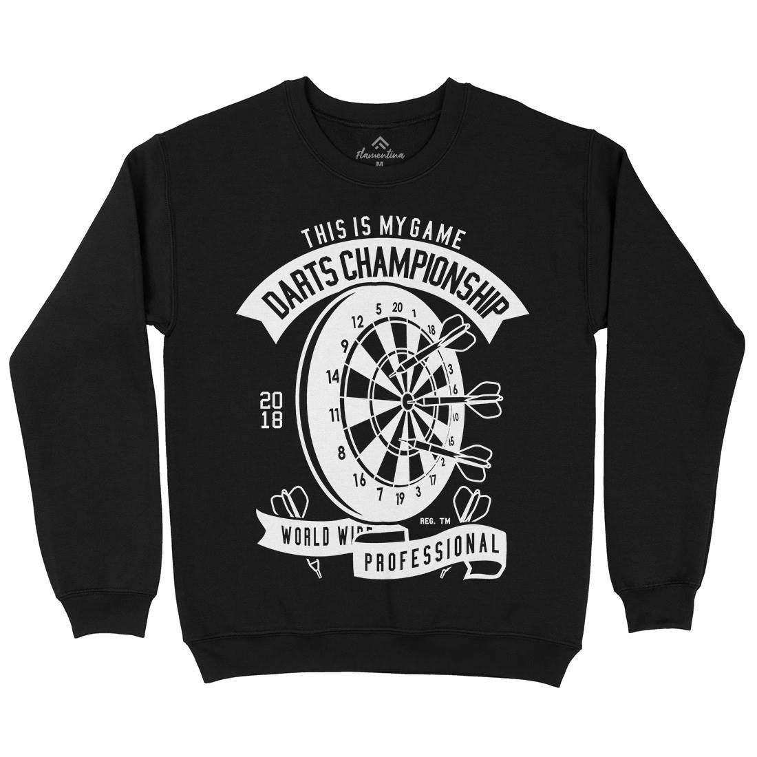 Darts Championship Mens Crew Neck Sweatshirt Sport B526