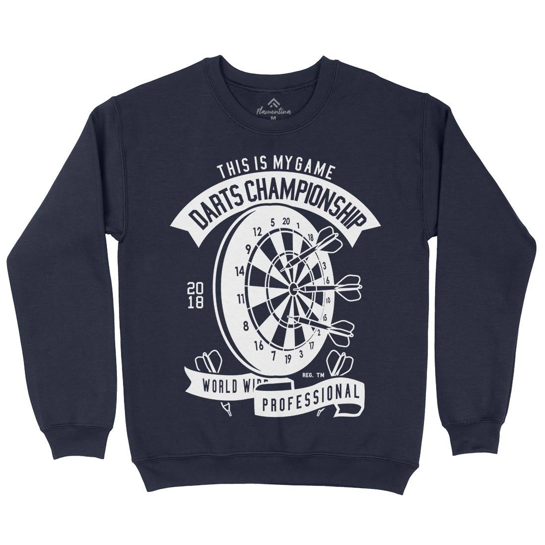 Darts Championship Kids Crew Neck Sweatshirt Sport B526