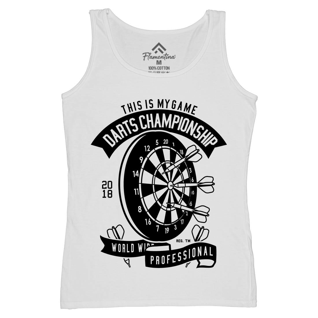 Darts Championship Womens Organic Tank Top Vest Sport B526