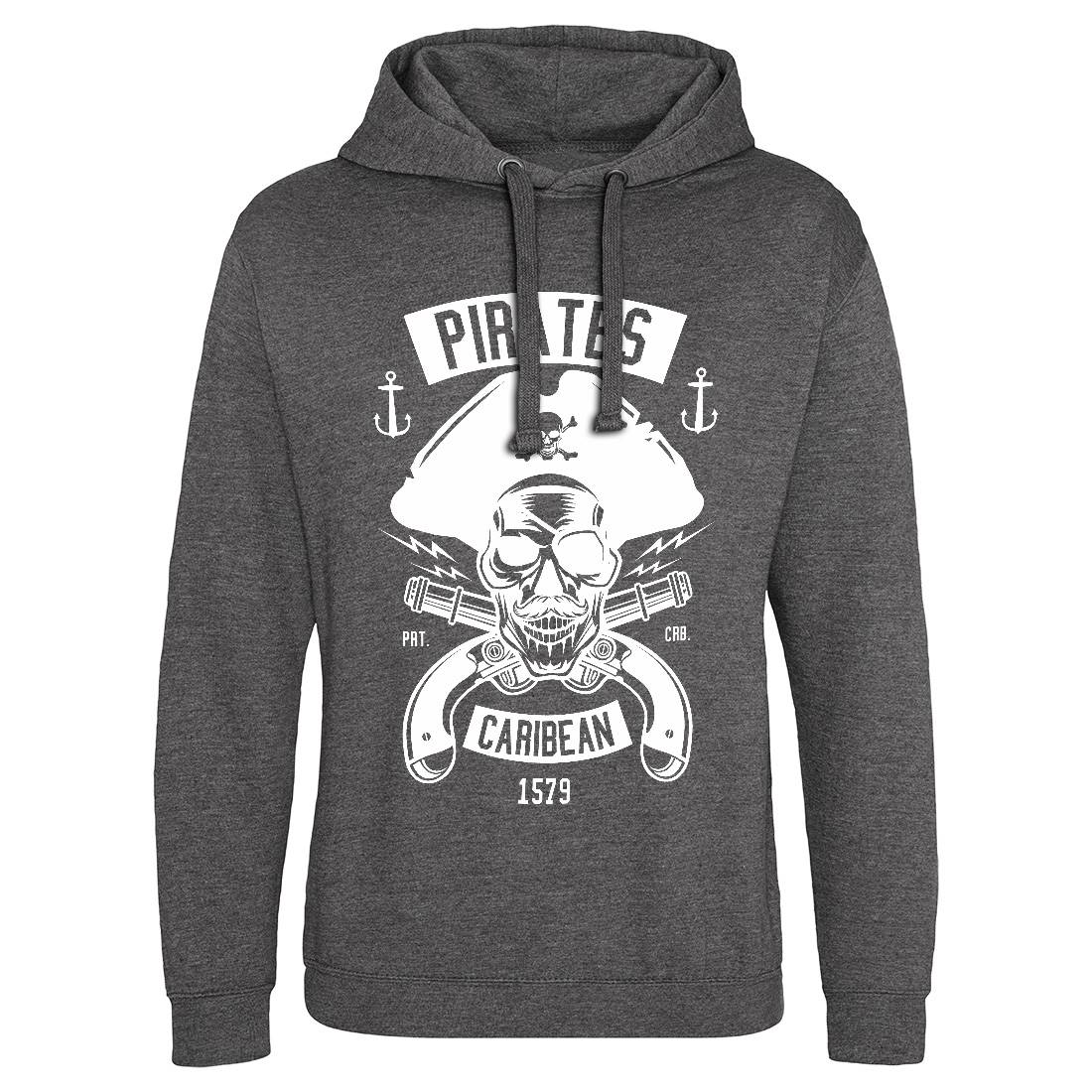 Dead Pirates Mens Hoodie Without Pocket Navy B527