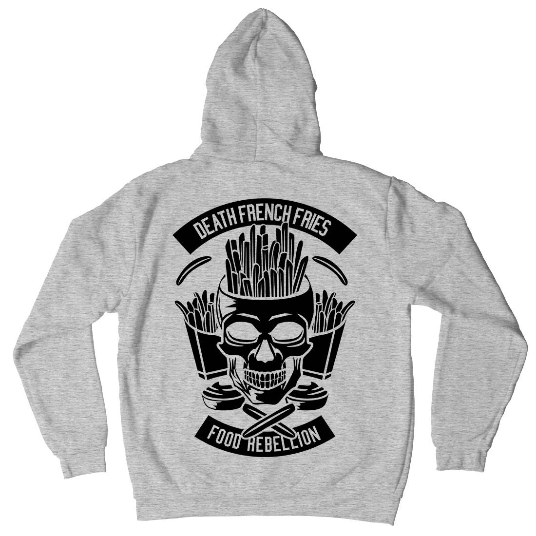 Death French Fries Mens Hoodie With Pocket Food B528