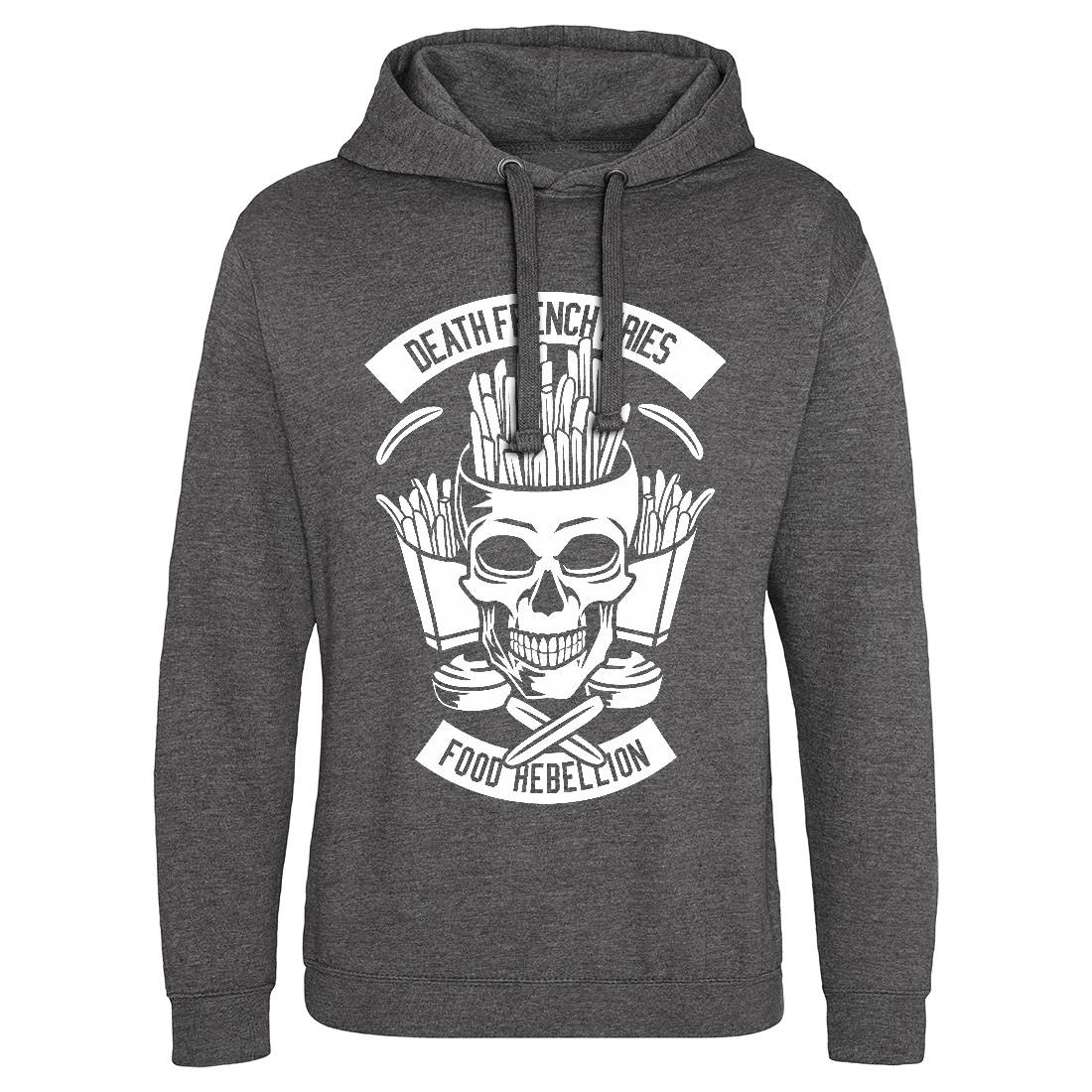 Death French Fries Mens Hoodie Without Pocket Food B528