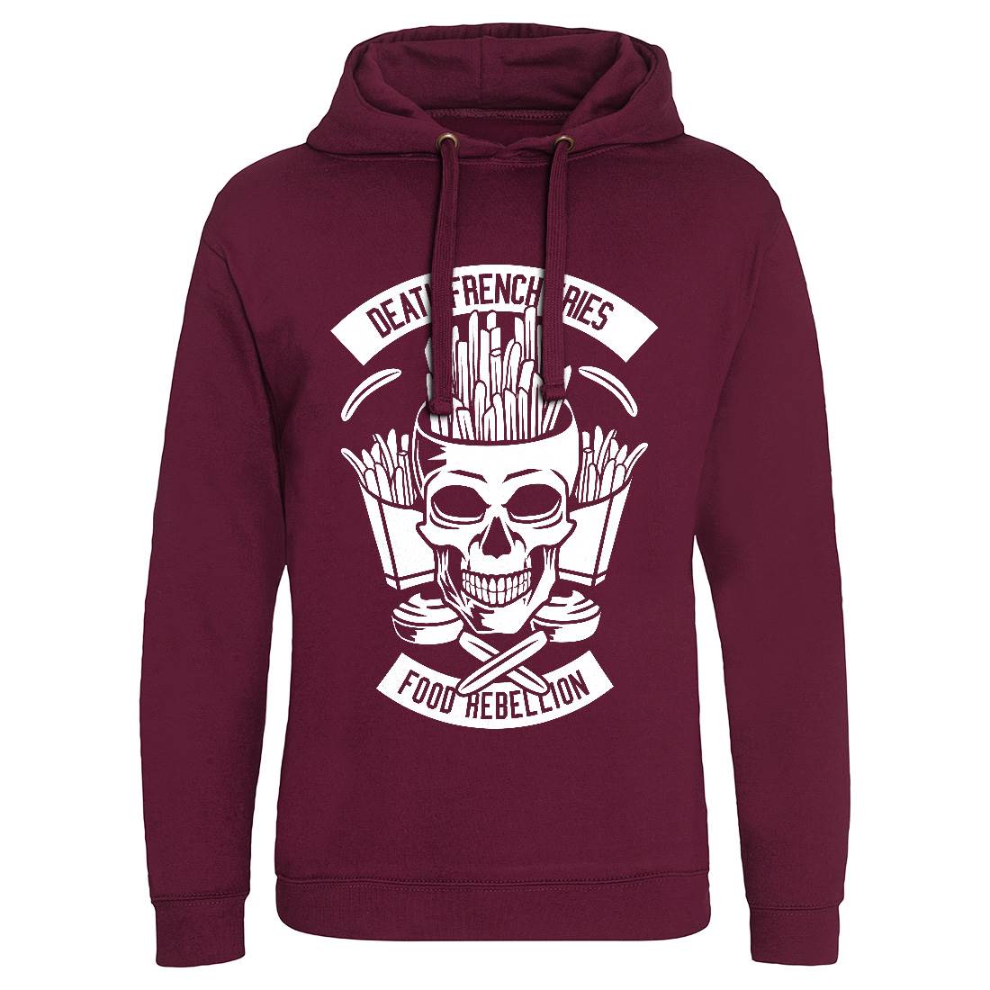 Death French Fries Mens Hoodie Without Pocket Food B528