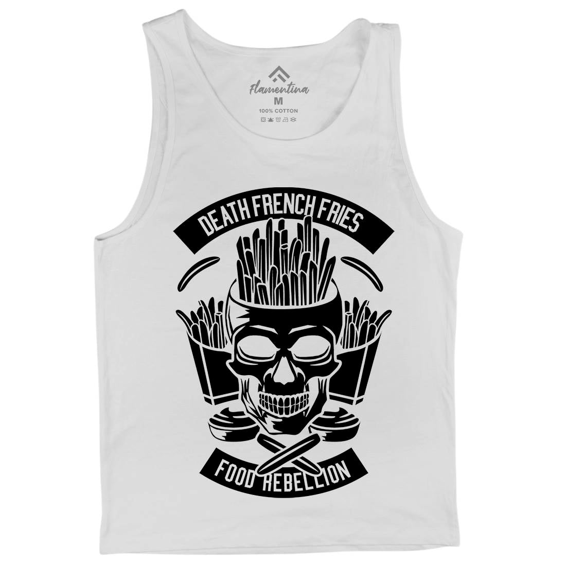 Death French Fries Mens Tank Top Vest Food B528