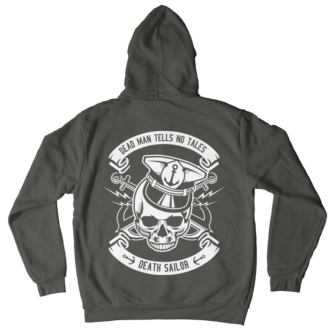 Death Sailor Mens Hoodie With Pocket Navy B529