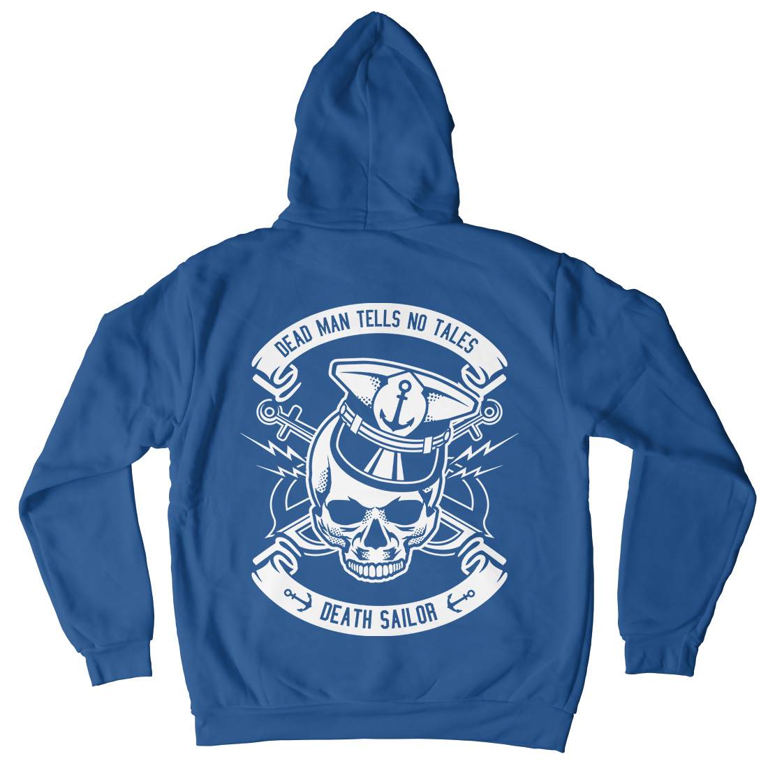 Death Sailor Mens Hoodie With Pocket Navy B529