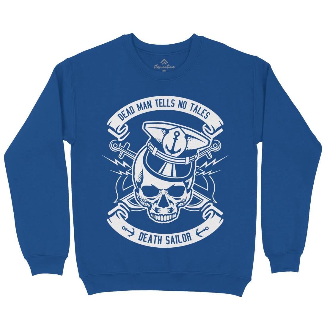 Death Sailor Kids Crew Neck Sweatshirt Navy B529
