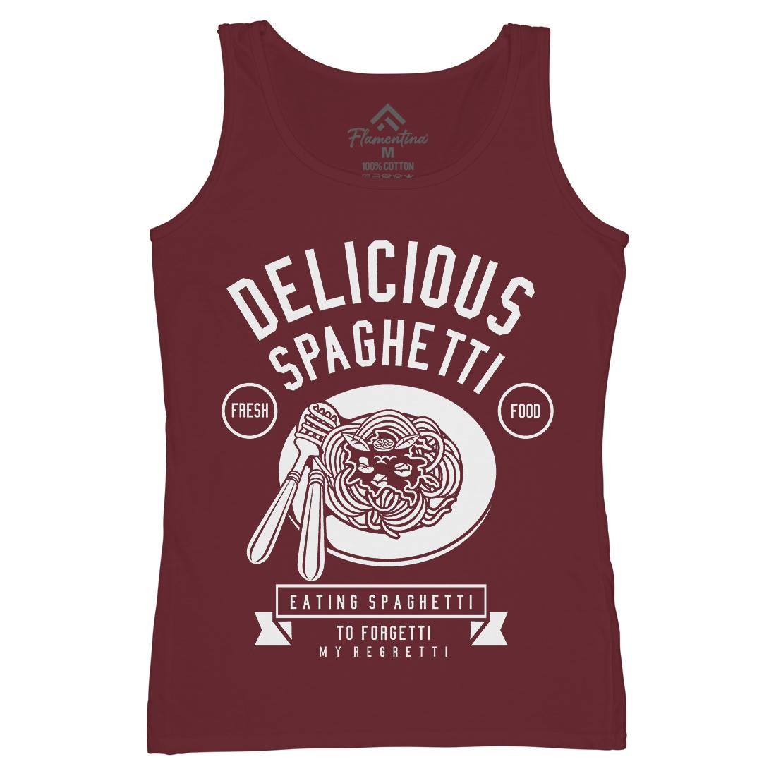 Delicious Spaghetti Womens Organic Tank Top Vest Food B530