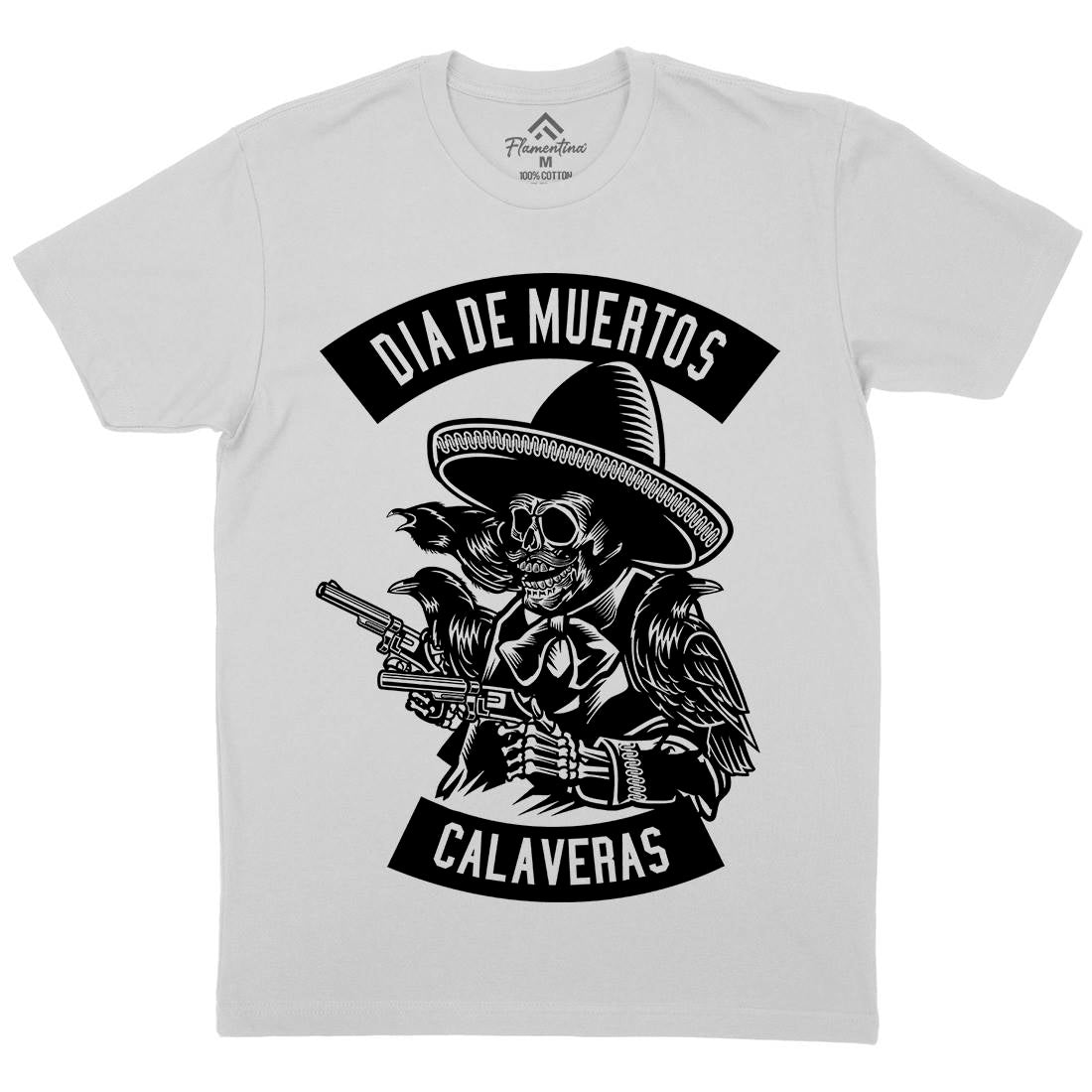 Dia De Muertos Mens Crew Neck T-Shirt Horror B531