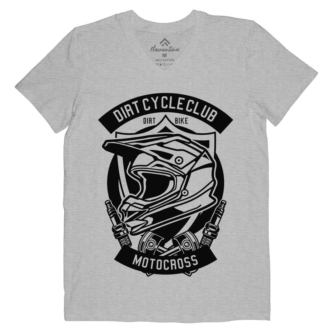 Dirty Cycle Club Mens V-Neck T-Shirt Motorcycles B532