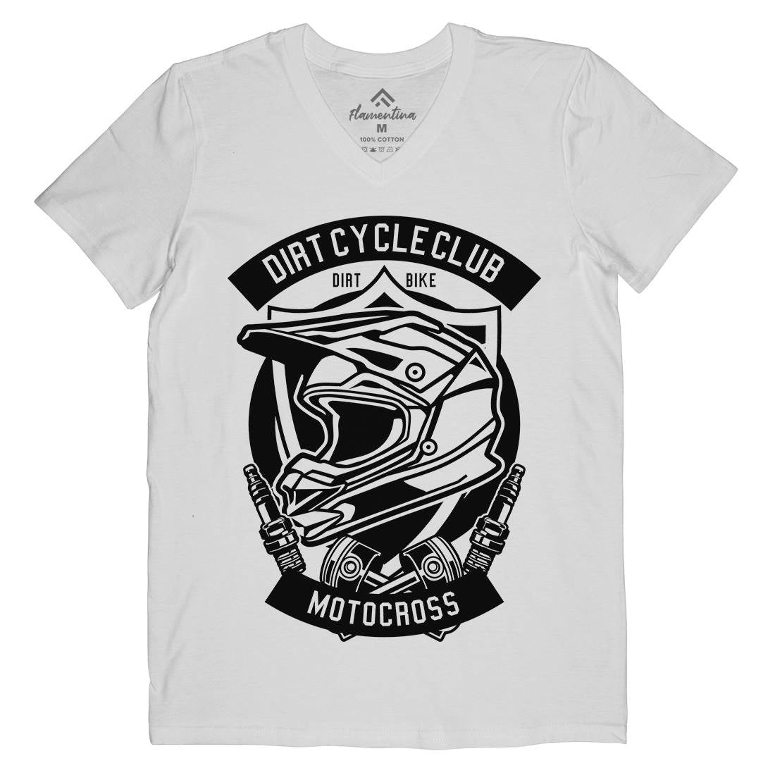 Dirty Cycle Club Mens Organic V-Neck T-Shirt Motorcycles B532