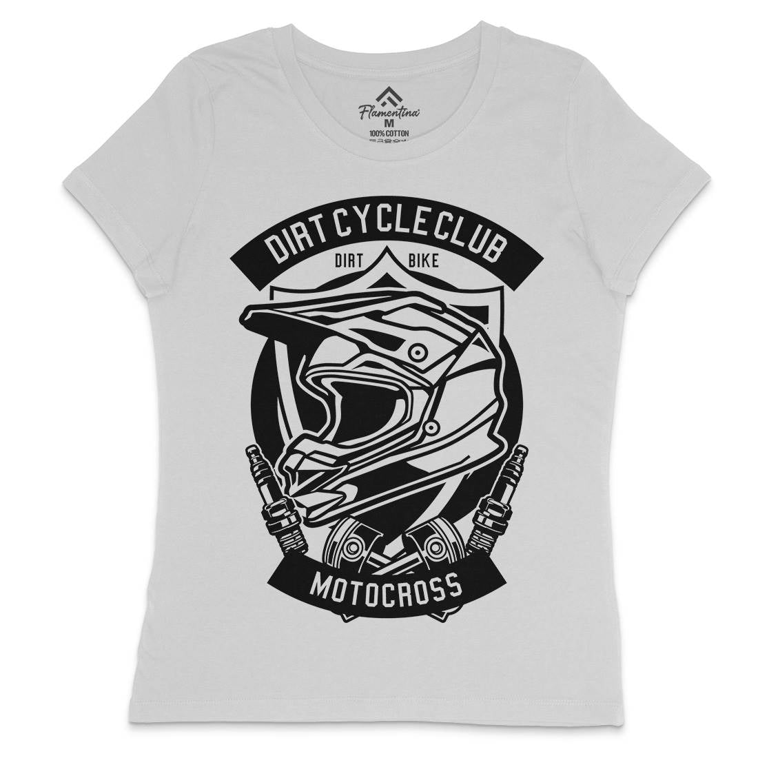 Dirty Cycle Club Womens Crew Neck T-Shirt Motorcycles B532