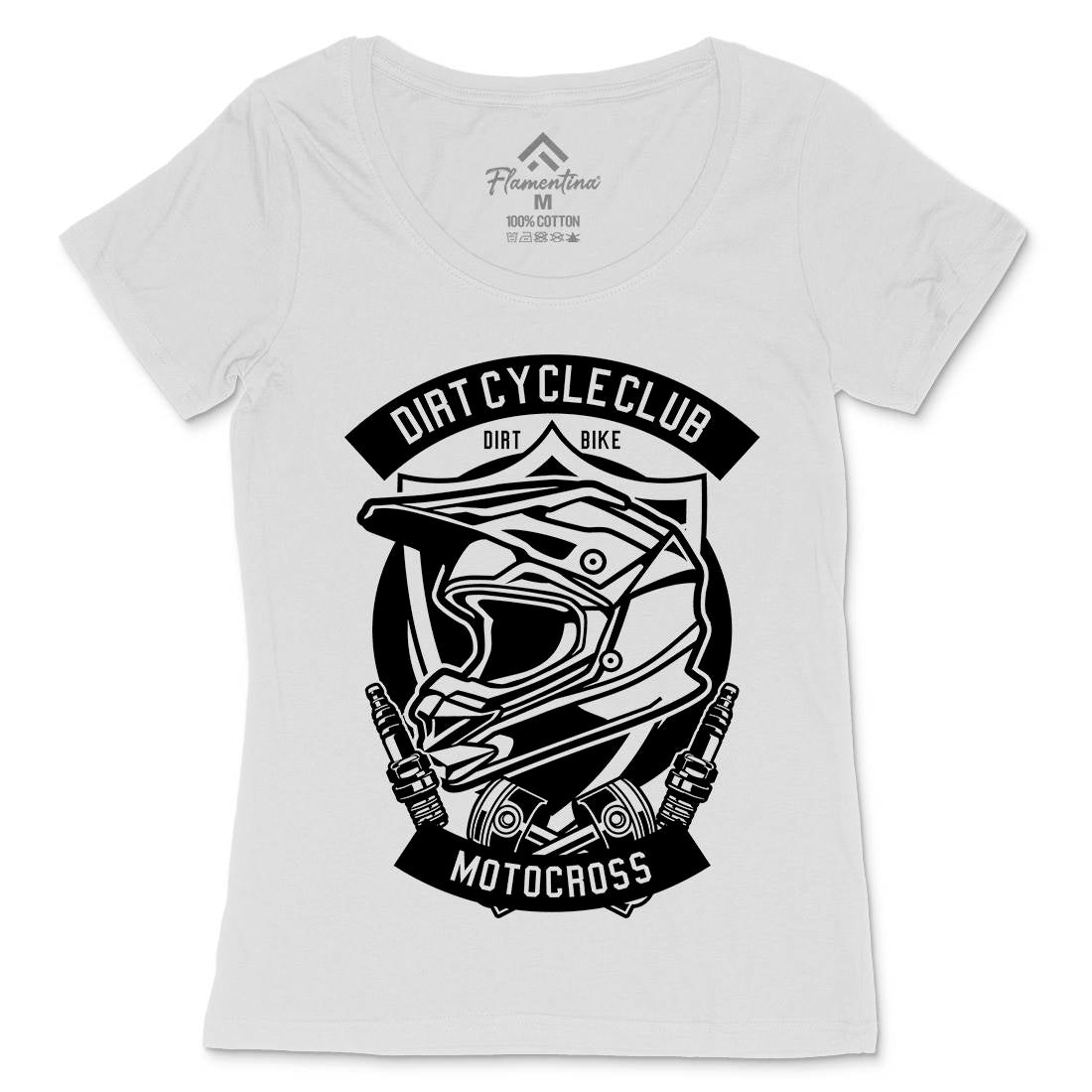 Dirty Cycle Club Womens Scoop Neck T-Shirt Motorcycles B532