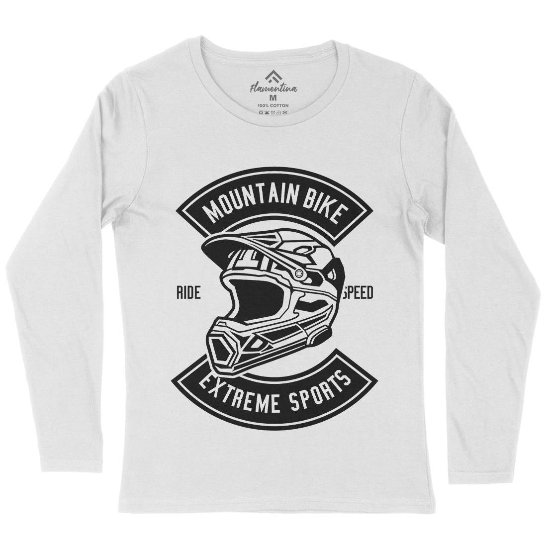 Extreme Bike Helmet Womens Long Sleeve T-Shirt Motorcycles B536