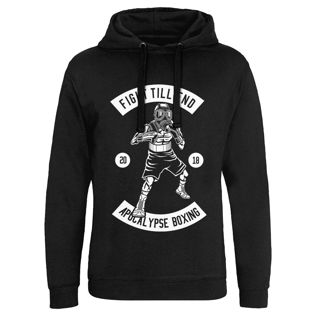 Fight Till End Boxer Mens Hoodie Without Pocket Sport B537