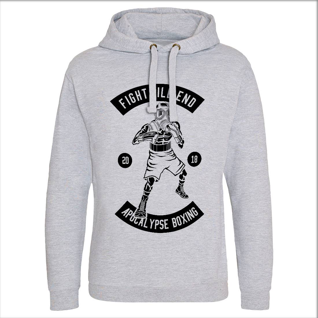 Fight Till End Boxer Mens Hoodie Without Pocket Sport B537