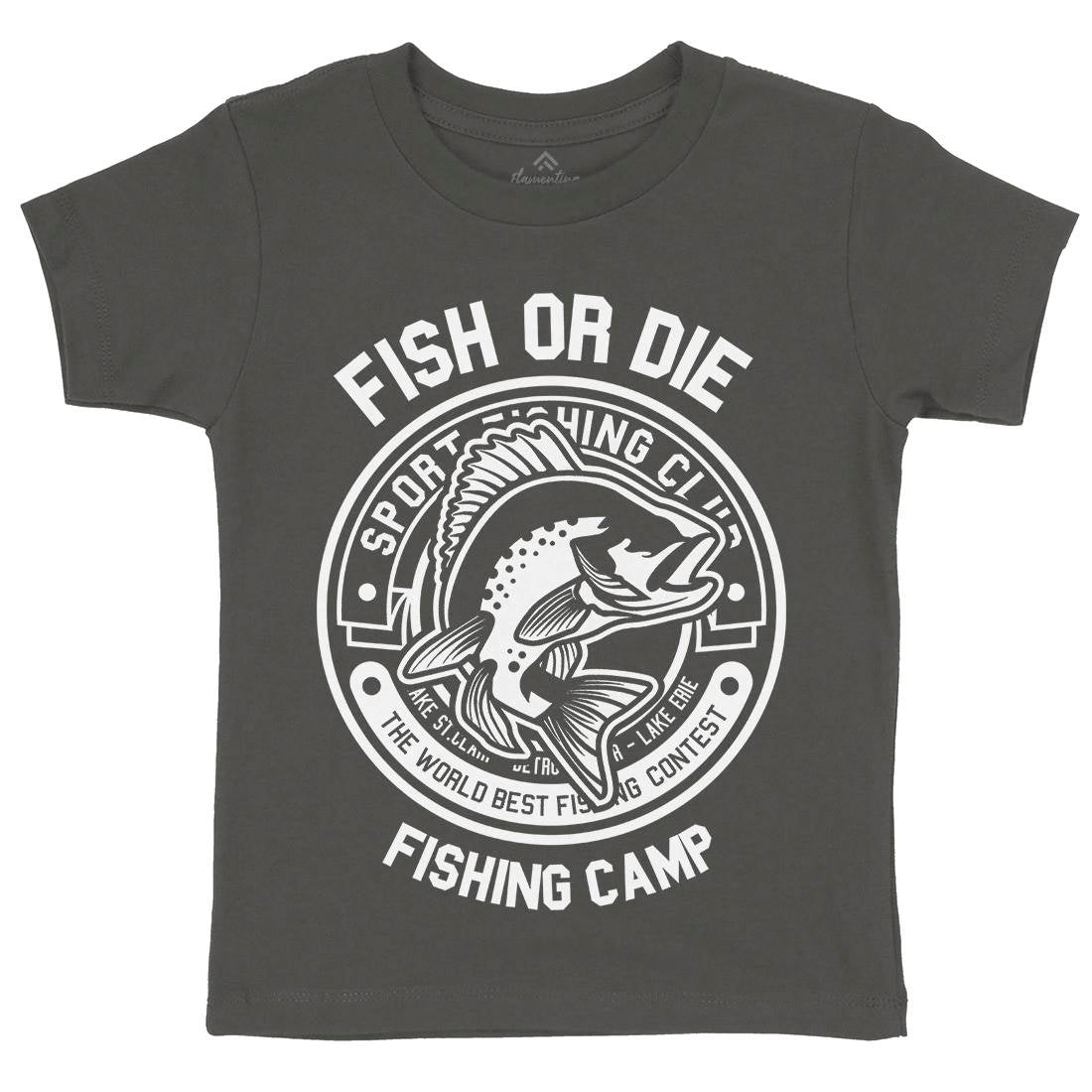 Fish Or Die Kids Crew Neck T-Shirt Fishing B538