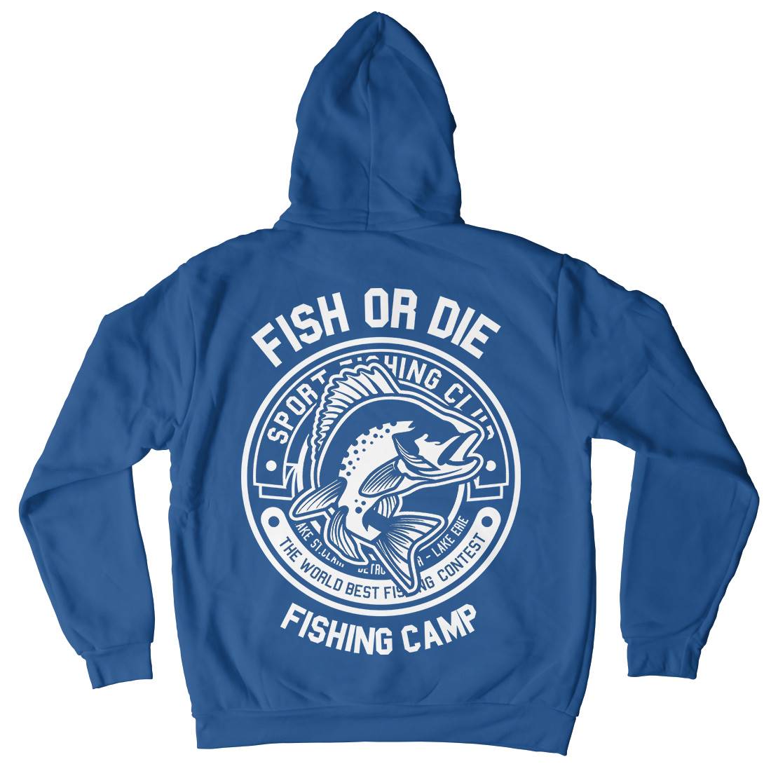 Fish Or Die Mens Hoodie With Pocket Fishing B538