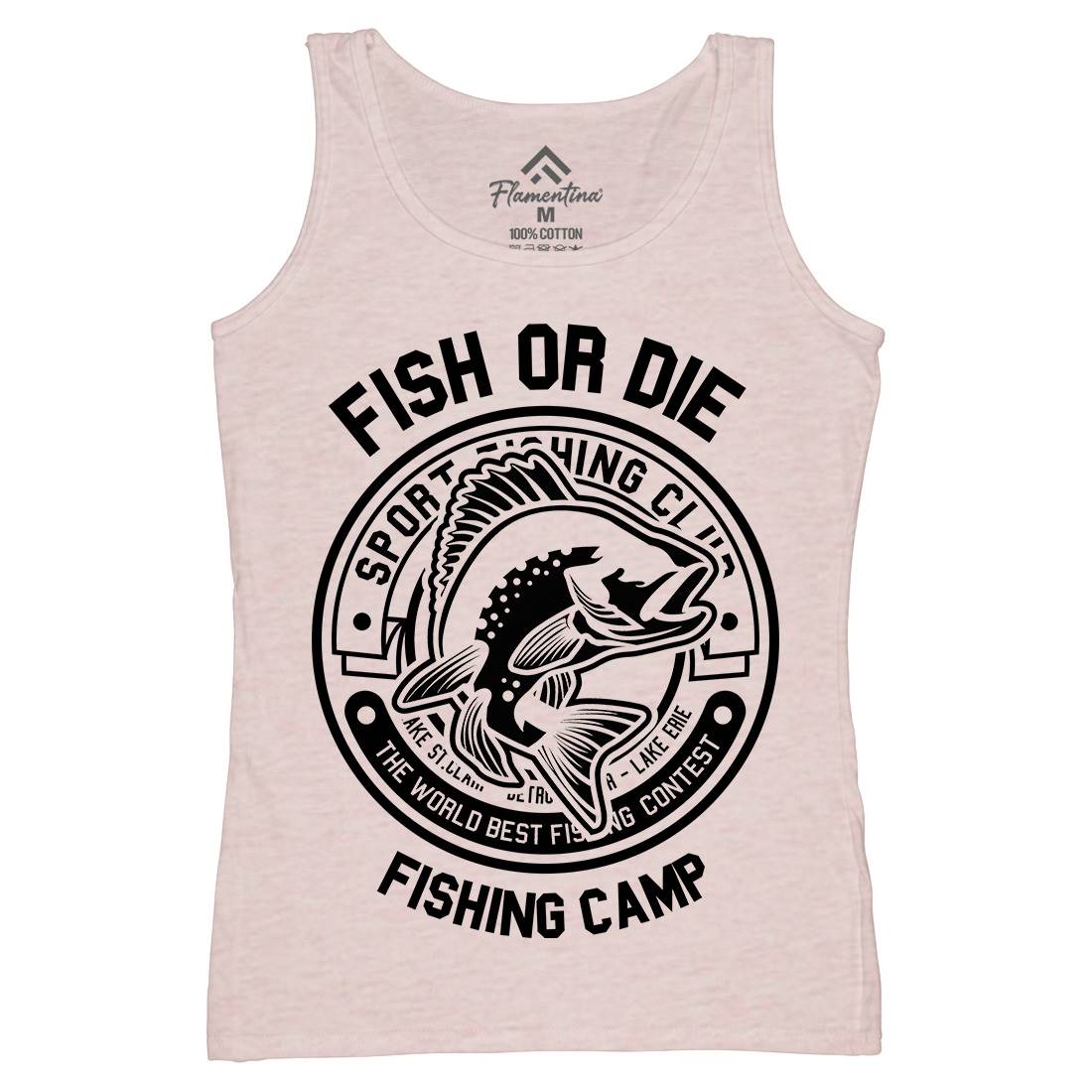 Fish Or Die Womens Organic Tank Top Vest Fishing B538