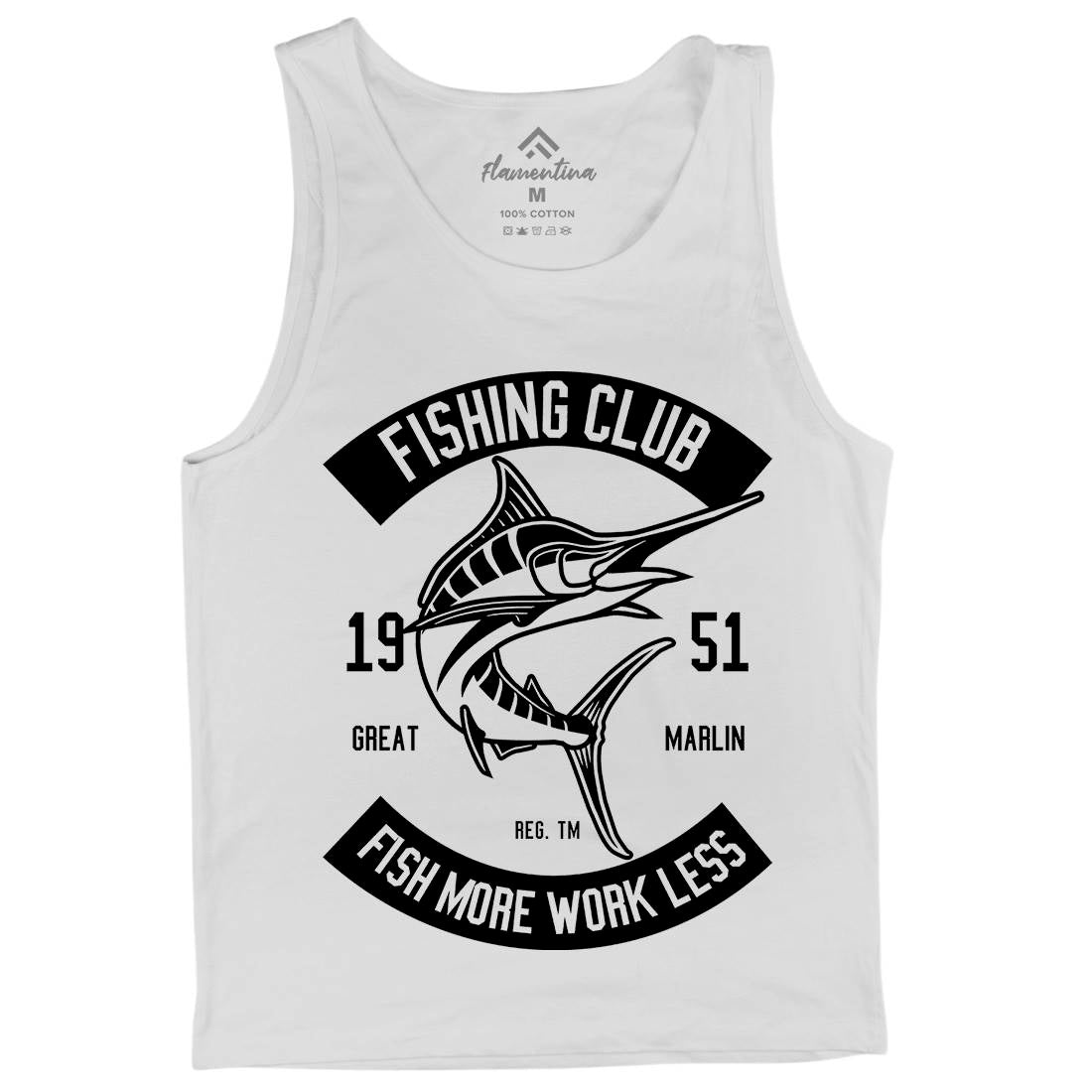 Club Mens Tank Top Vest Fishing B539