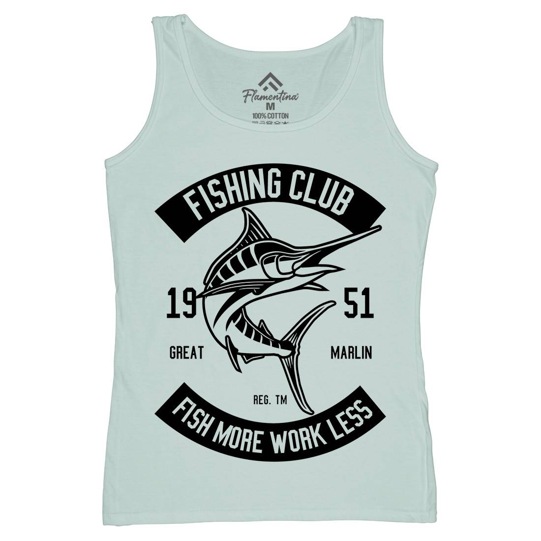 Club Womens Organic Tank Top Vest Fishing B539