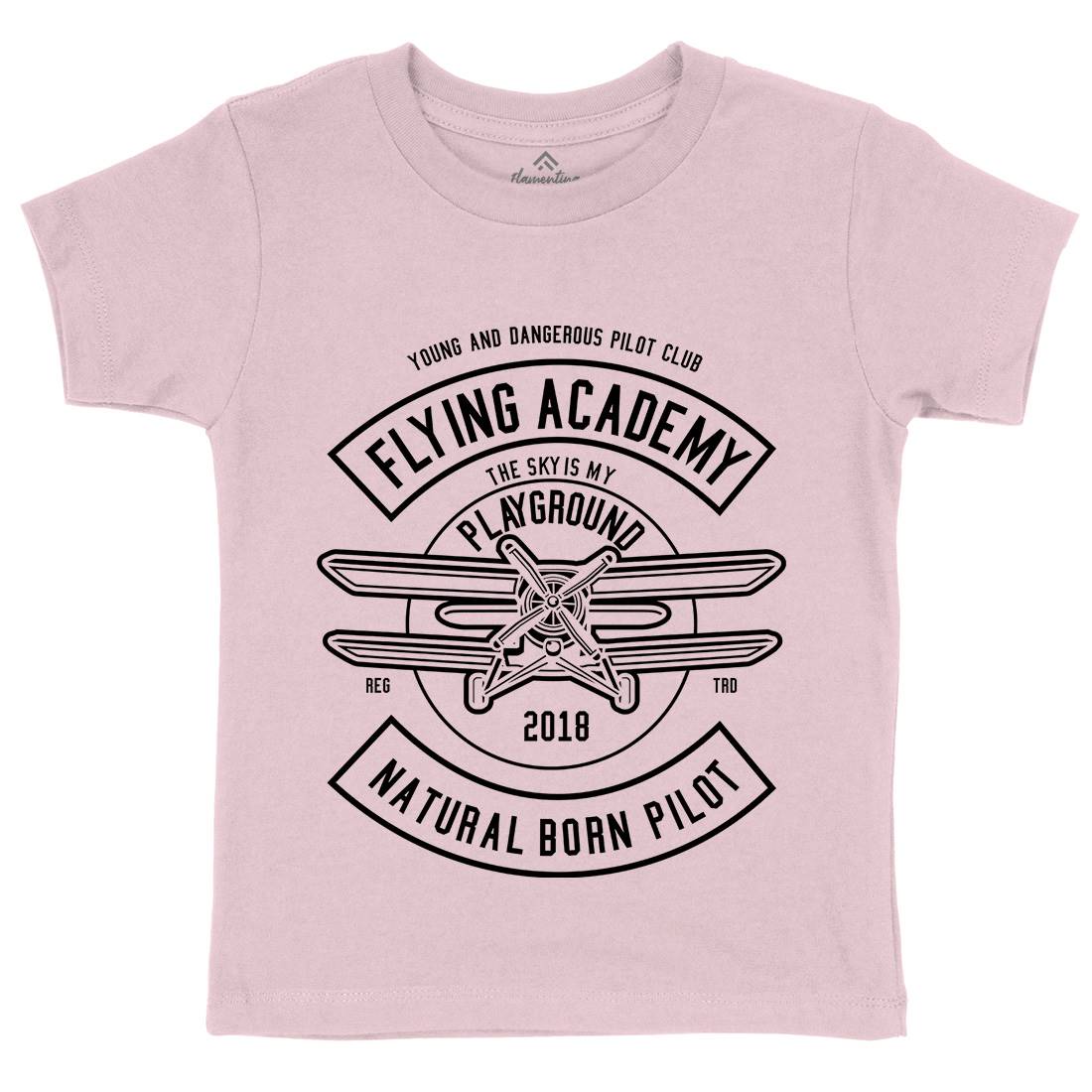 Flying Academy Kids Organic Crew Neck T-Shirt Vehicles B540