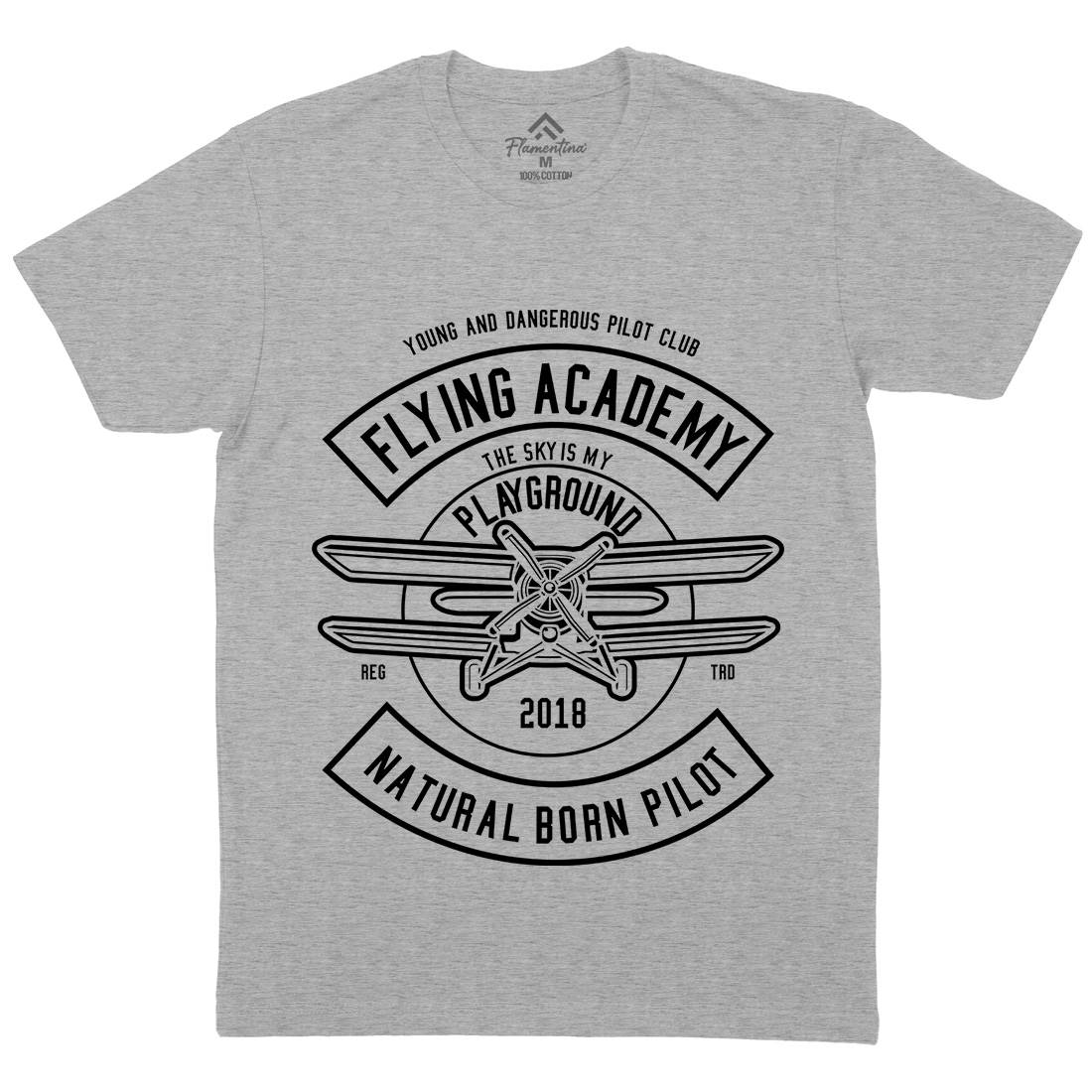 Flying Academy Mens Crew Neck T-Shirt Vehicles B540