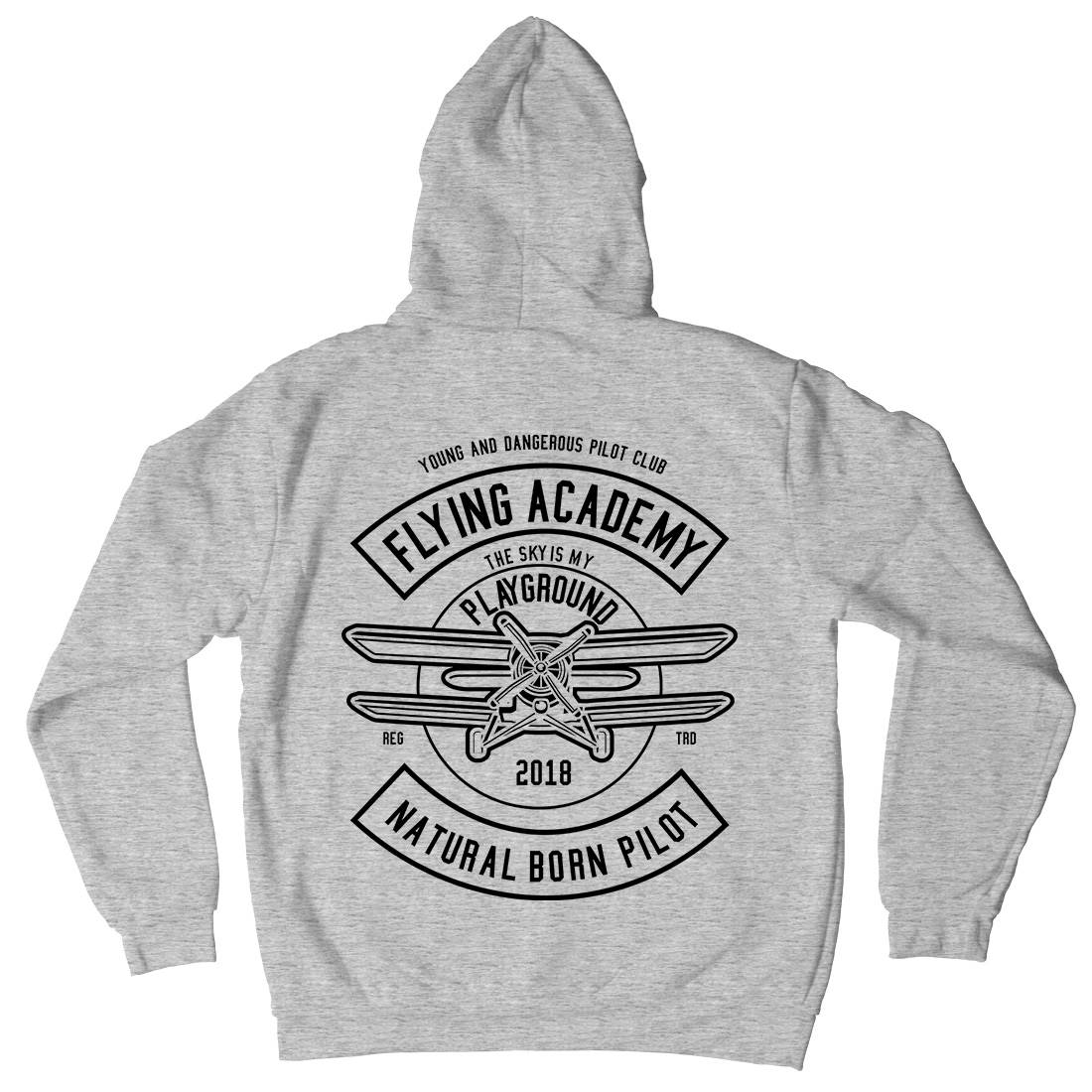 Flying Academy Mens Hoodie With Pocket Vehicles B540
