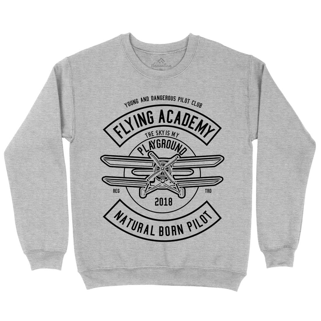 Flying Academy Mens Crew Neck Sweatshirt Vehicles B540