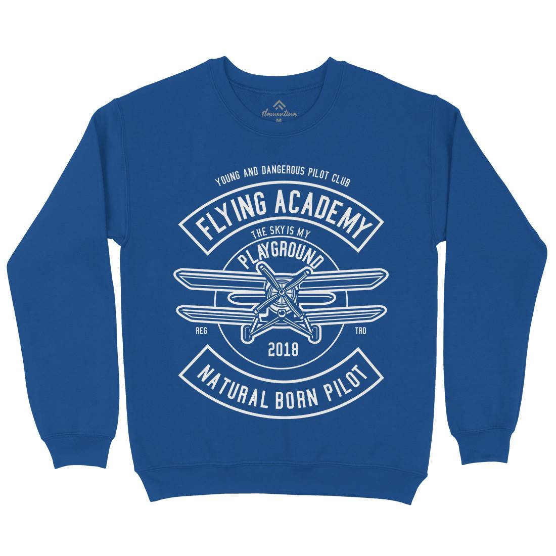 Flying Academy Mens Crew Neck Sweatshirt Vehicles B540