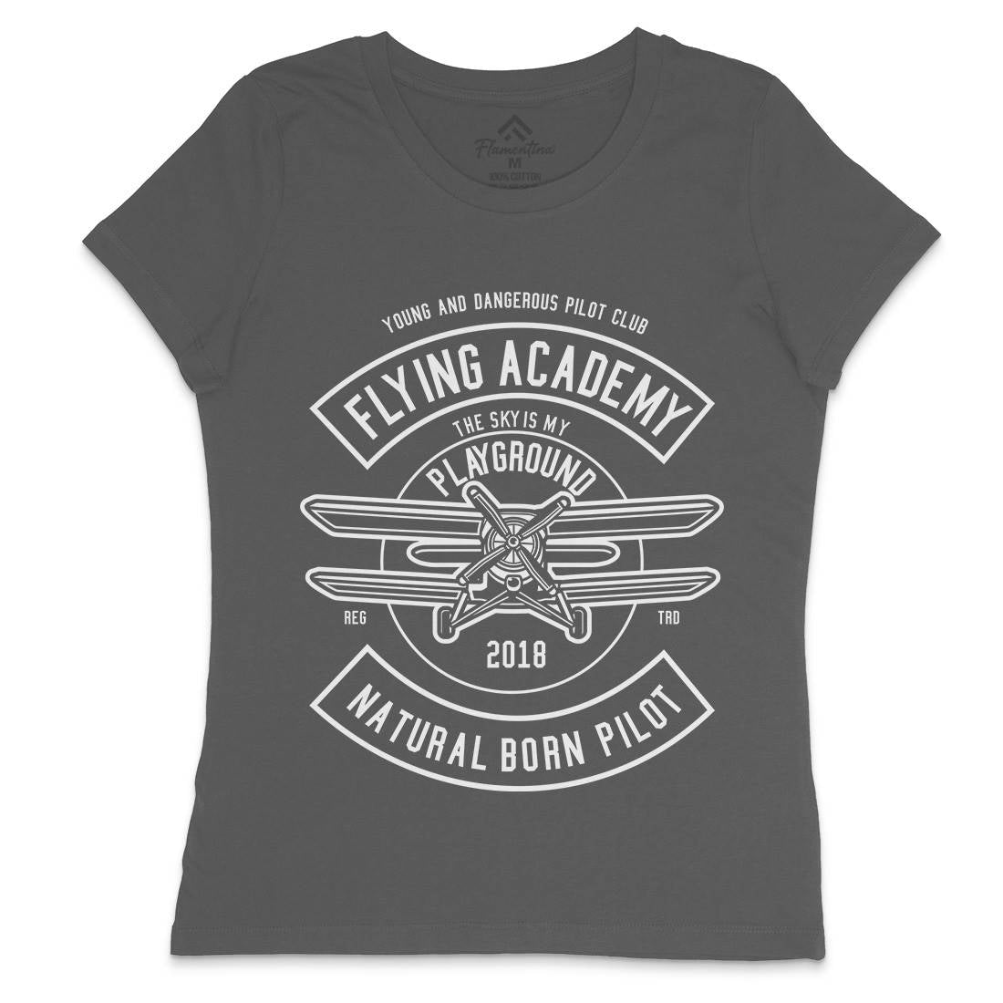 Flying Academy Womens Crew Neck T-Shirt Vehicles B540