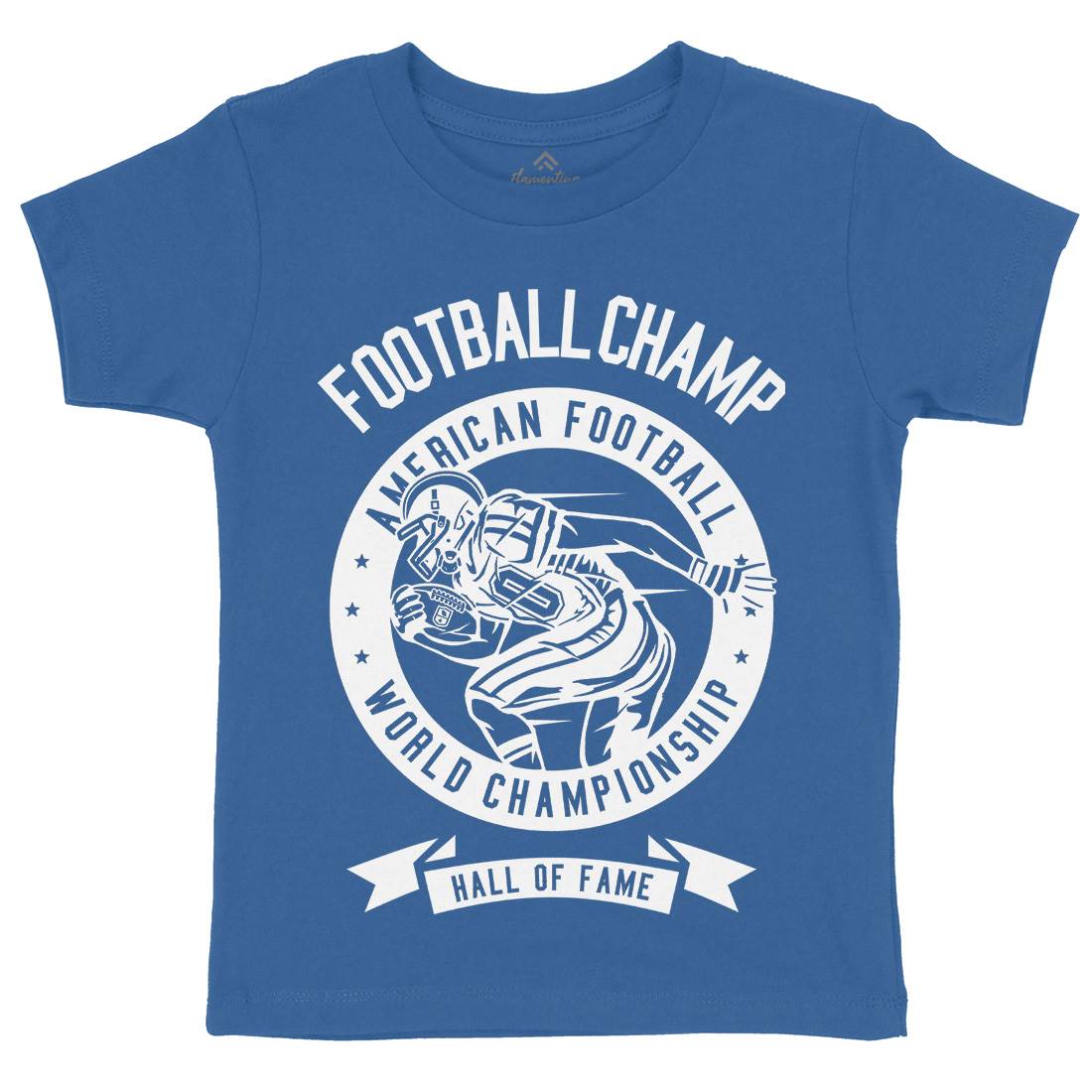 Football Champ Kids Crew Neck T-Shirt Sport B541