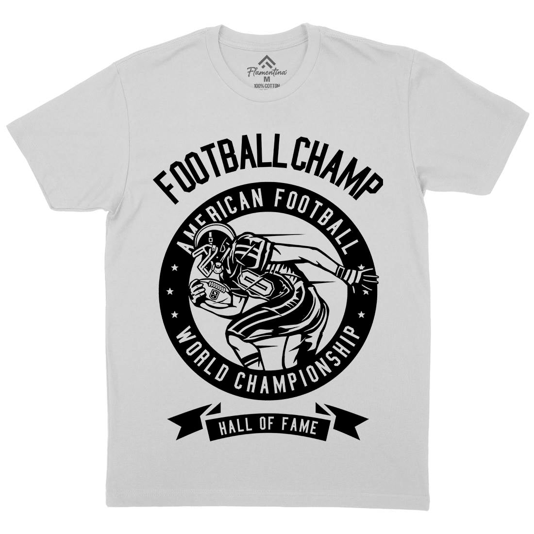 Football Champ Mens Crew Neck T-Shirt Sport B541