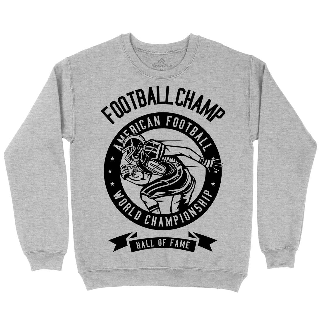 Football Champ Mens Crew Neck Sweatshirt Sport B541