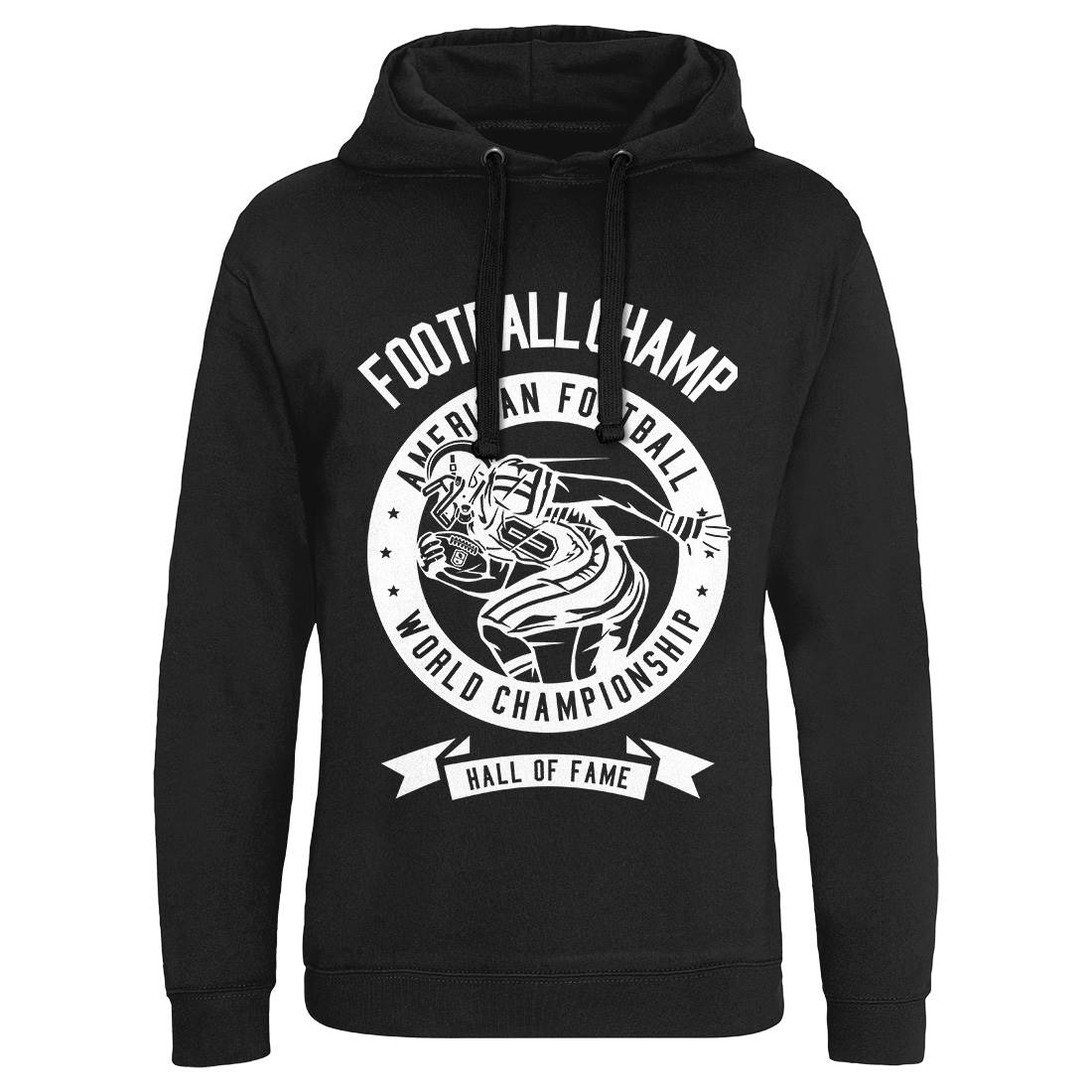 Football Champ Mens Hoodie Without Pocket Sport B541