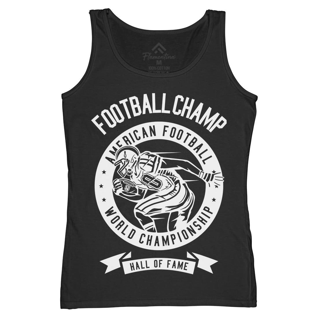 Football Champ Womens Organic Tank Top Vest Sport B541
