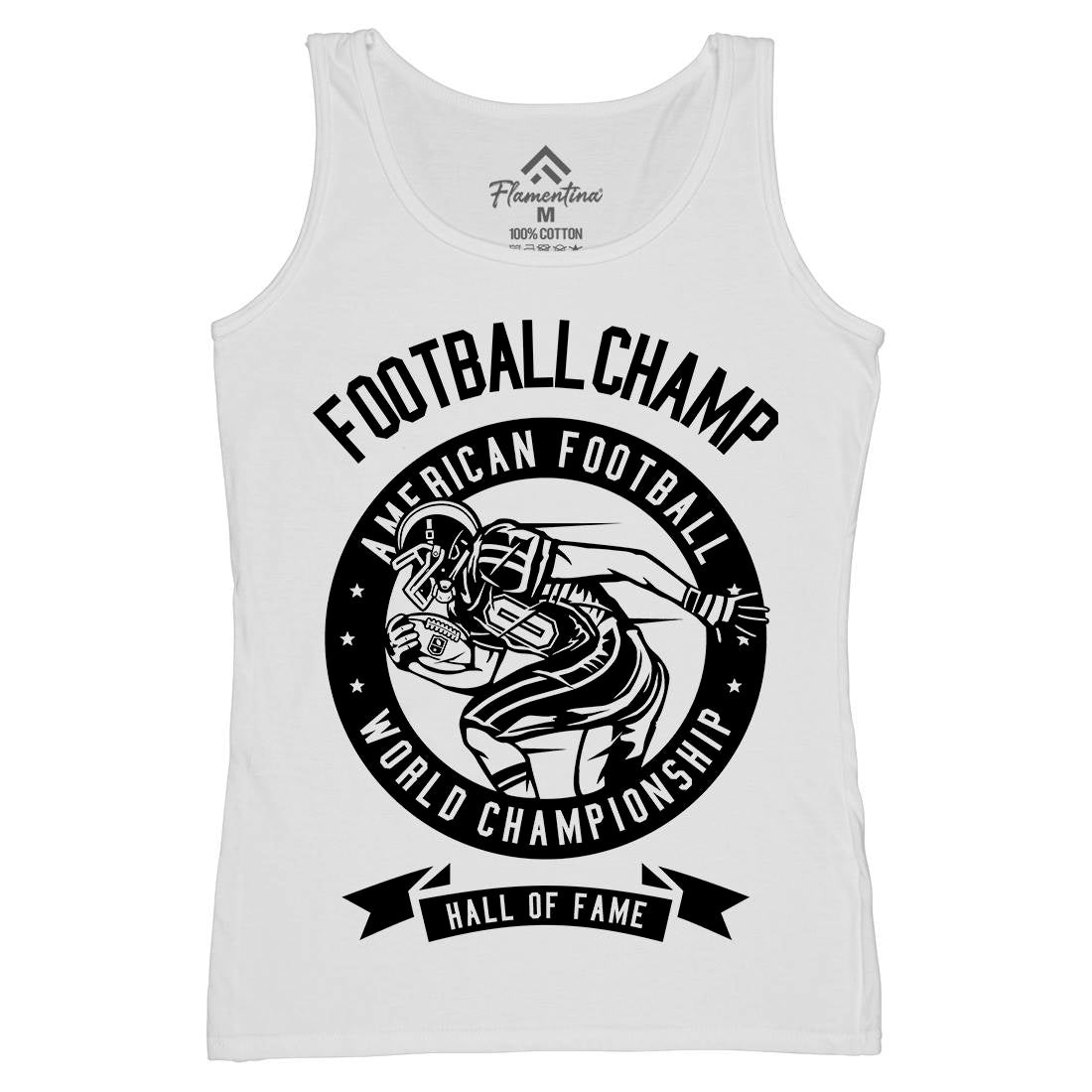 Football Champ Womens Organic Tank Top Vest Sport B541