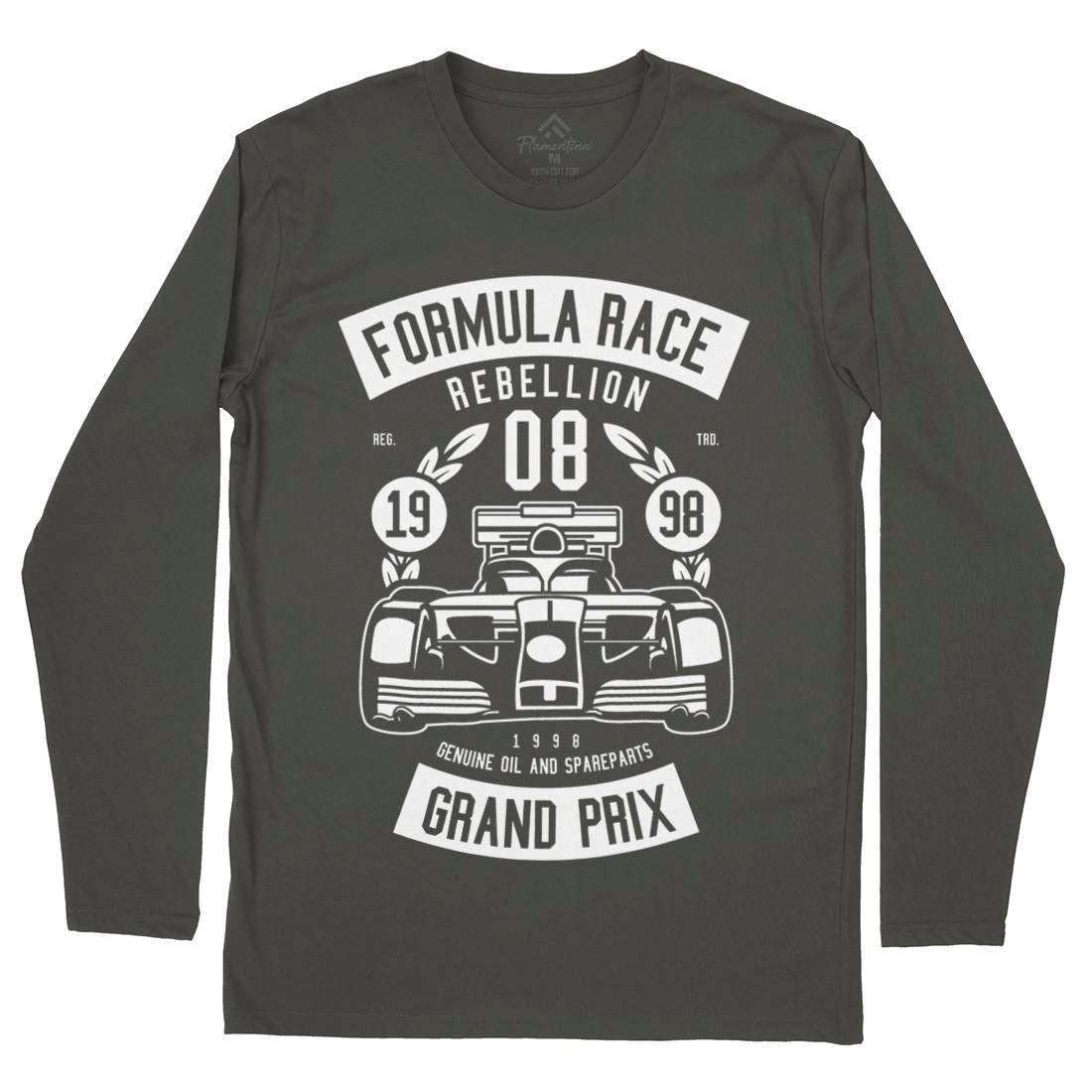 Formula Race Mens Long Sleeve T-Shirt Cars B544