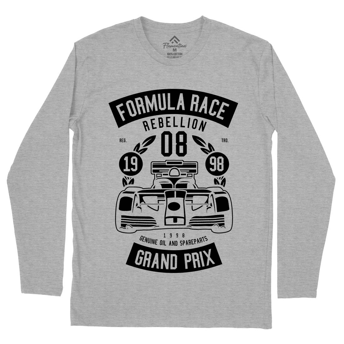 Formula Race Mens Long Sleeve T-Shirt Cars B544