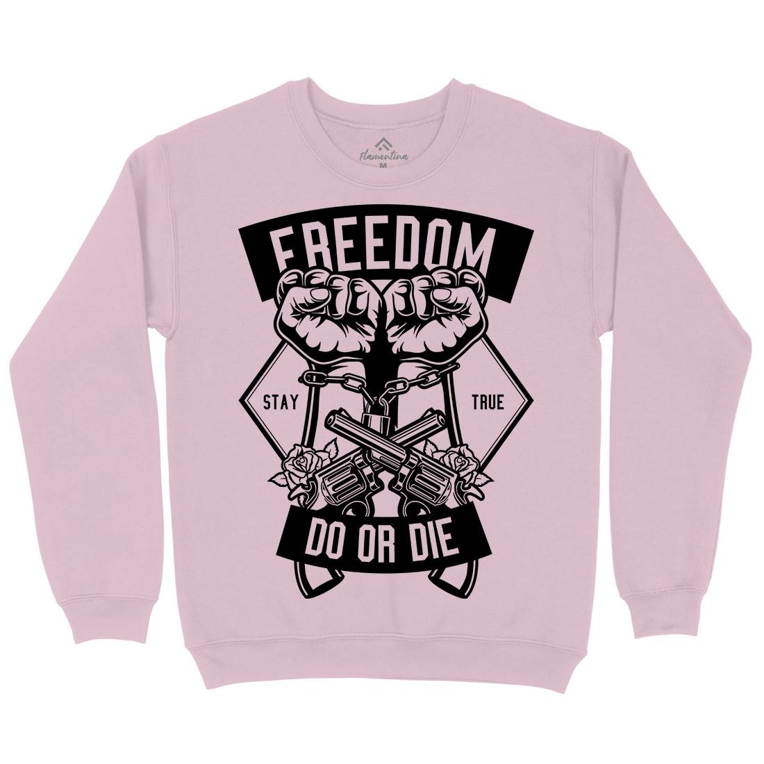 Freedom Do Or Die Kids Crew Neck Sweatshirt Retro B545