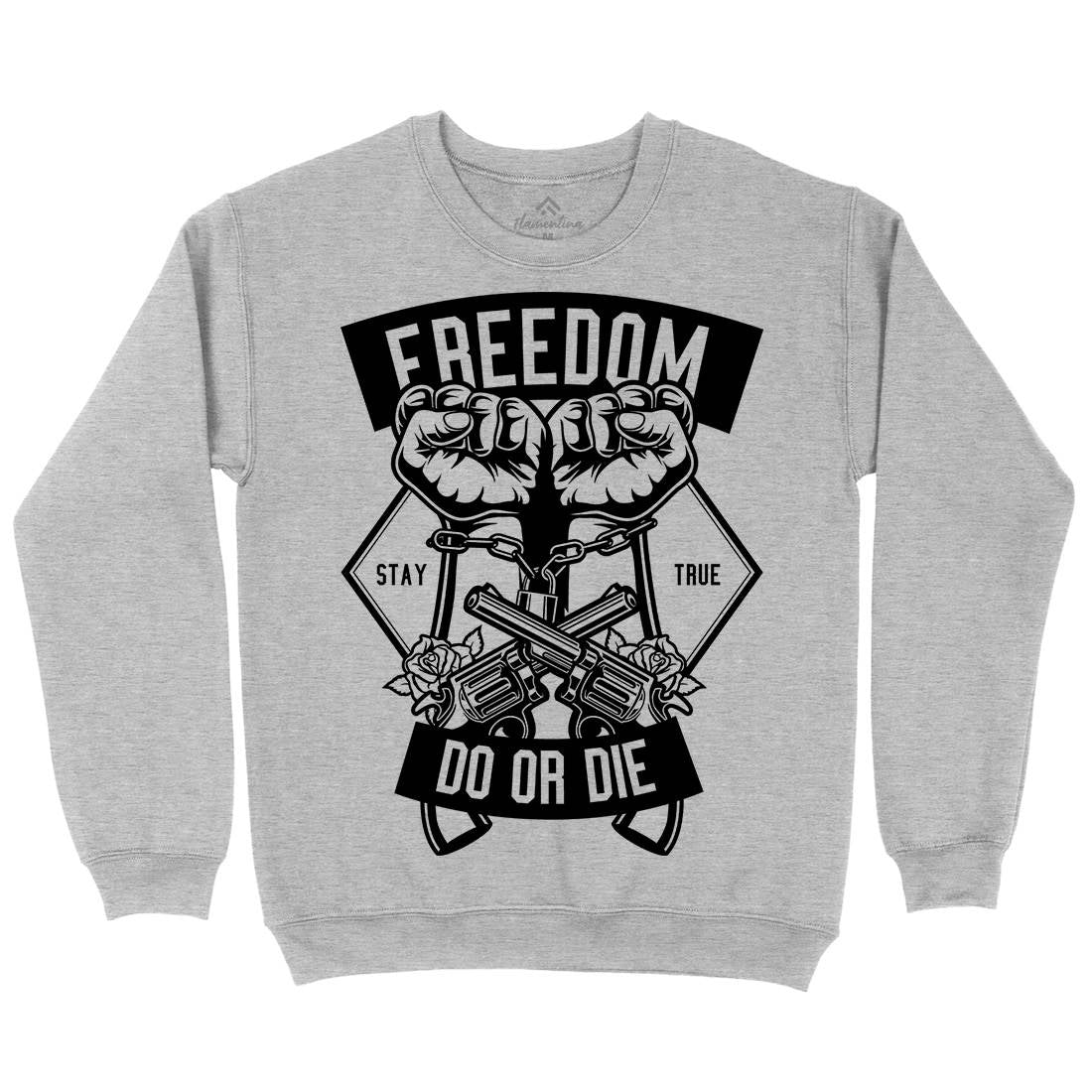 Freedom Do Or Die Kids Crew Neck Sweatshirt Retro B545