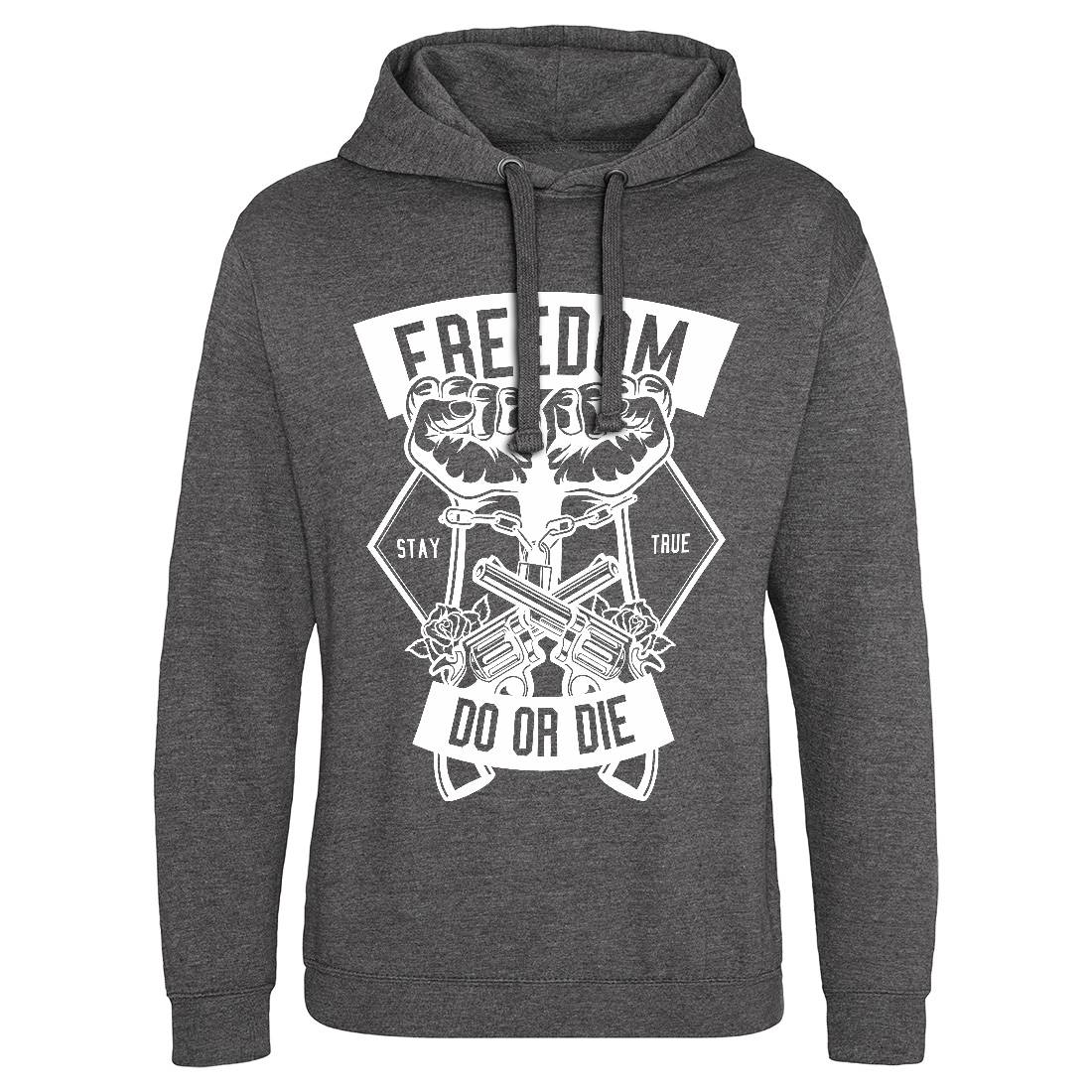 Freedom Do Or Die Mens Hoodie Without Pocket Retro B545