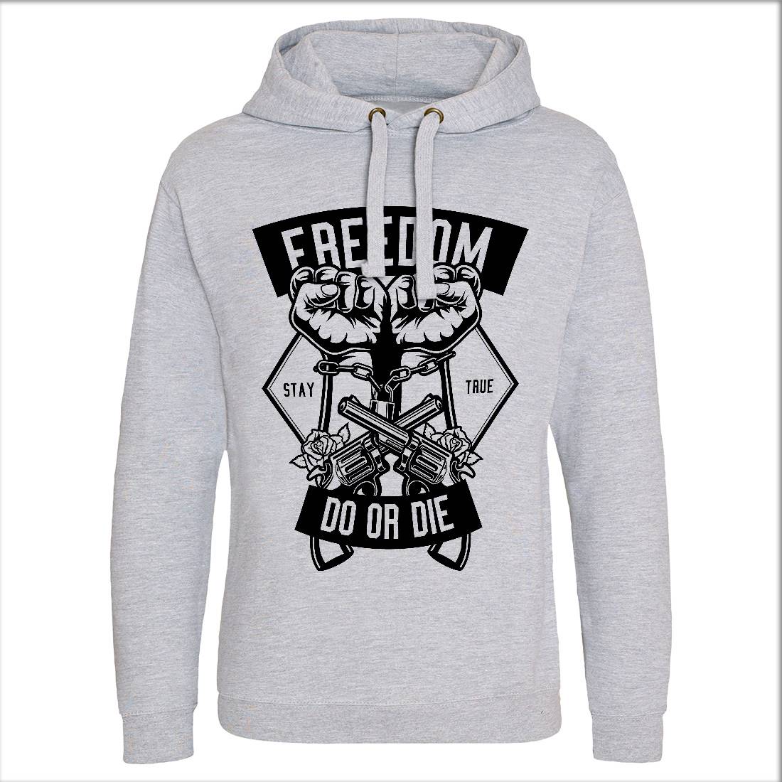 Freedom Do Or Die Mens Hoodie Without Pocket Retro B545