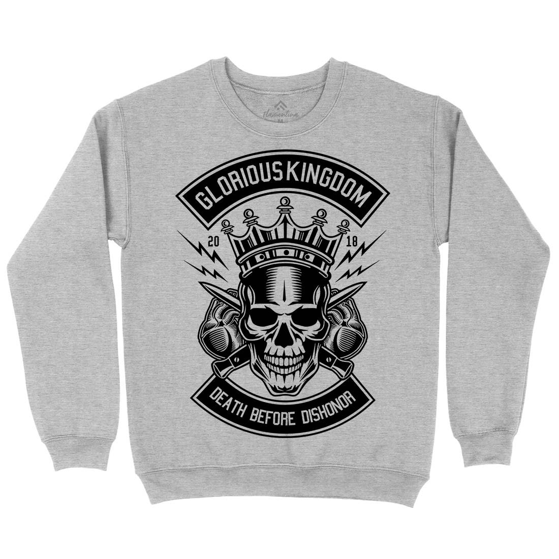 Glorious Kingdom Mens Crew Neck Sweatshirt Retro B546