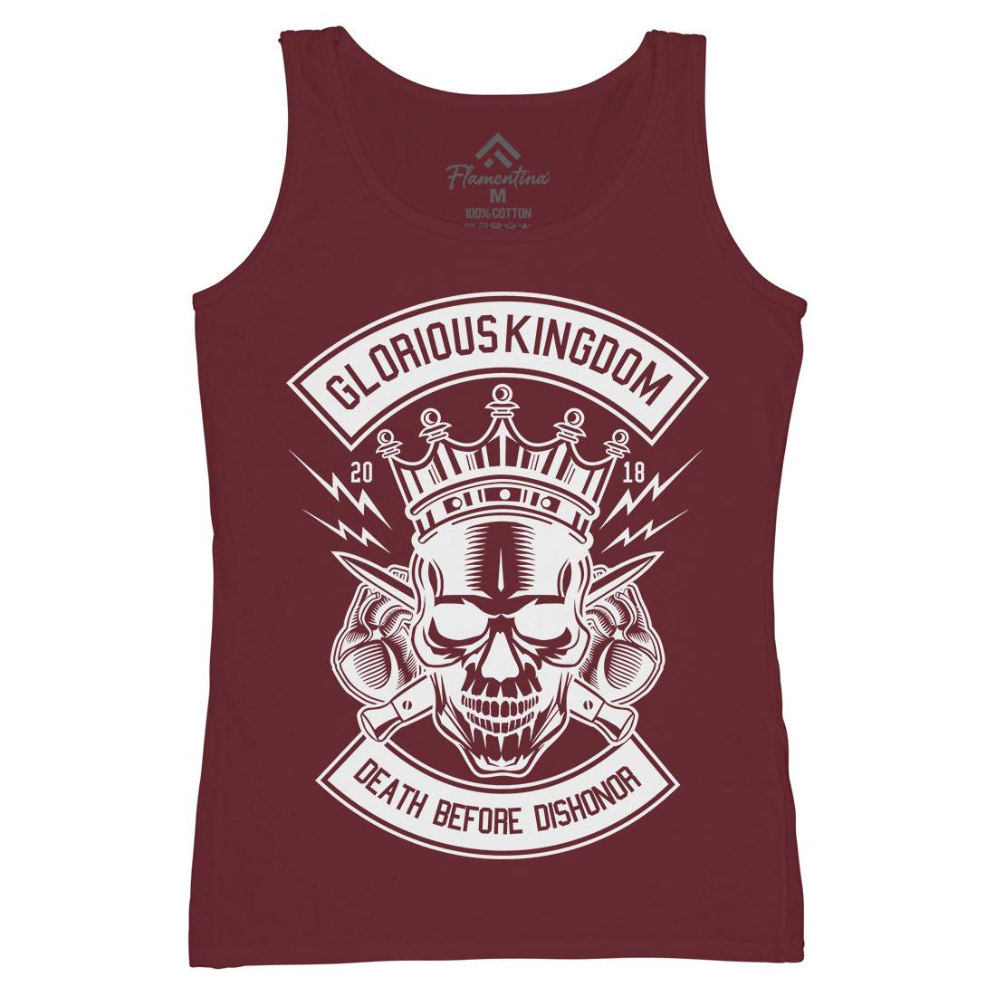 Glorious Kingdom Womens Organic Tank Top Vest Retro B546